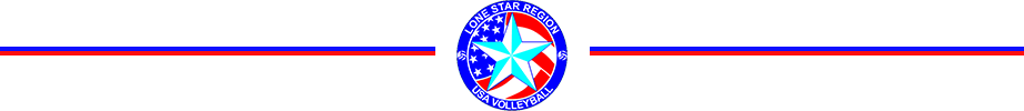 Lonestar Region Volleyball logo header